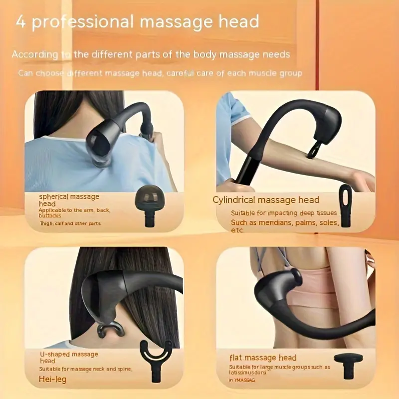 Massage Gun with Upgraded Extension Handle