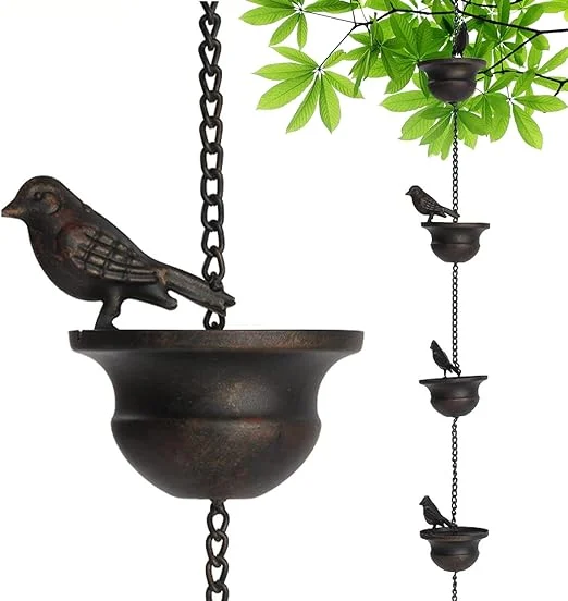 🔥HOT SALE 49% OFF - Mobile Birds on Cups Rain Chain