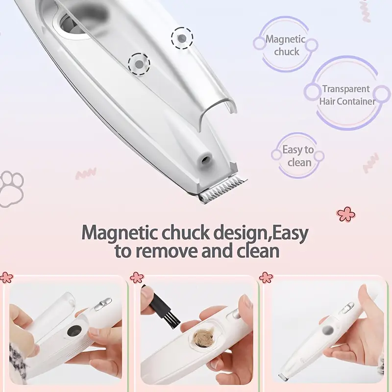 Dog Paw Trimmer with Vacuum Suction