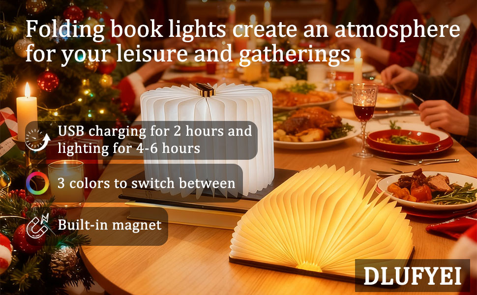 folding lamp book lamp