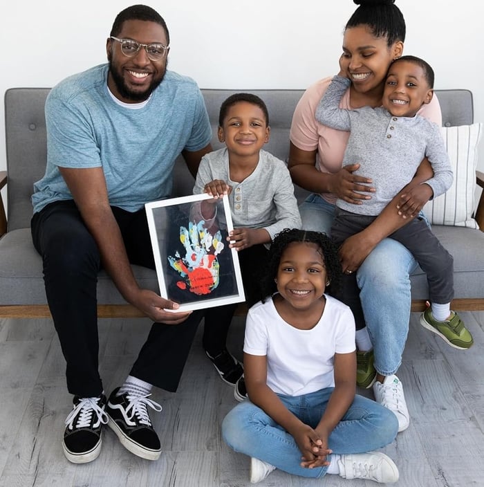 🎁Best Gift-Family Handprint Kit🔥Non-toxic, Odorless, and Harmless