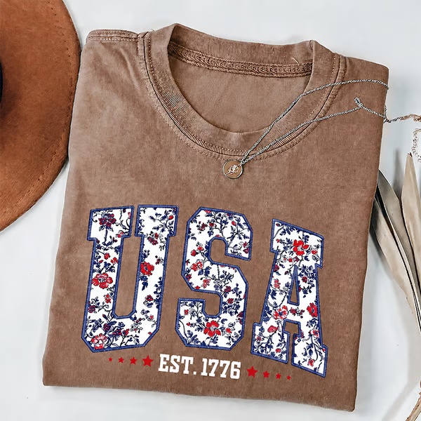 250th Anniversary USA Shirt Classic Design Oversized Patriotic Tee