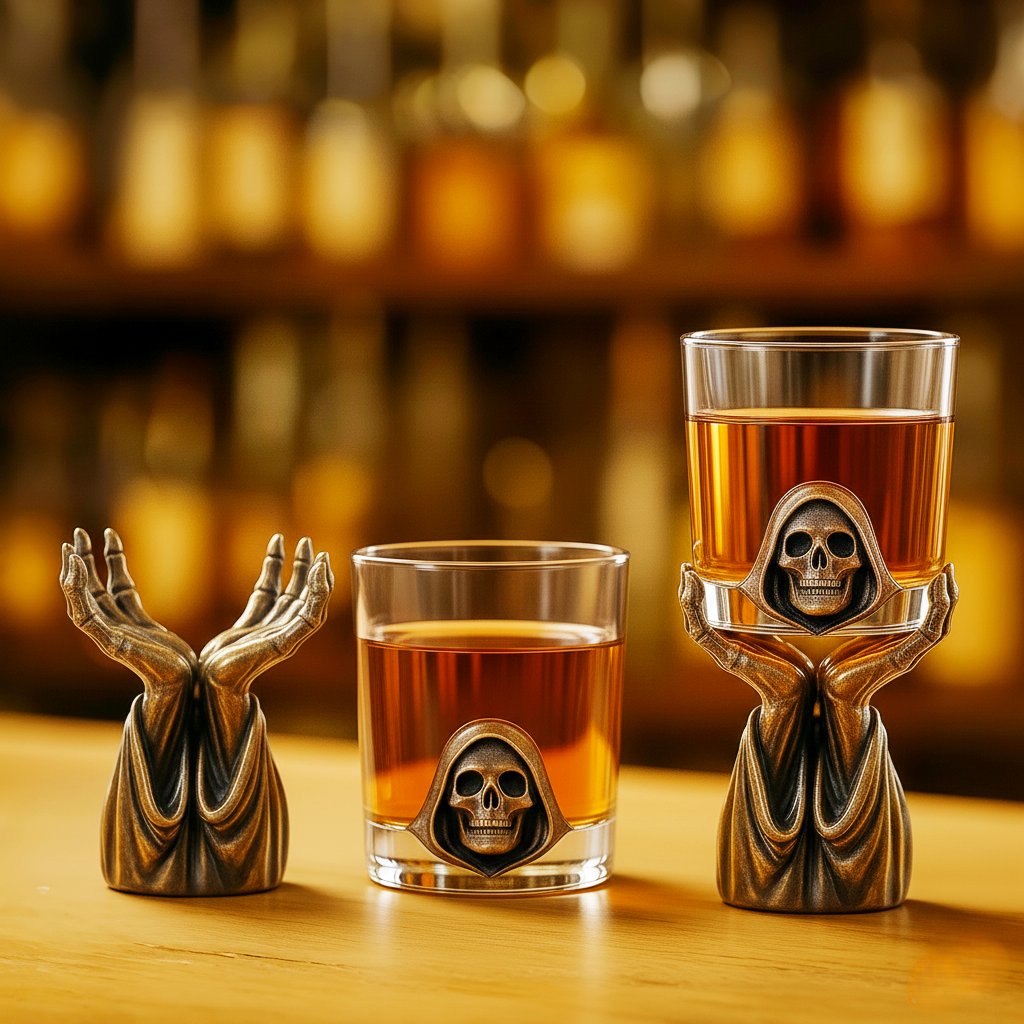 Grim Reaper Whiskey Holder Set