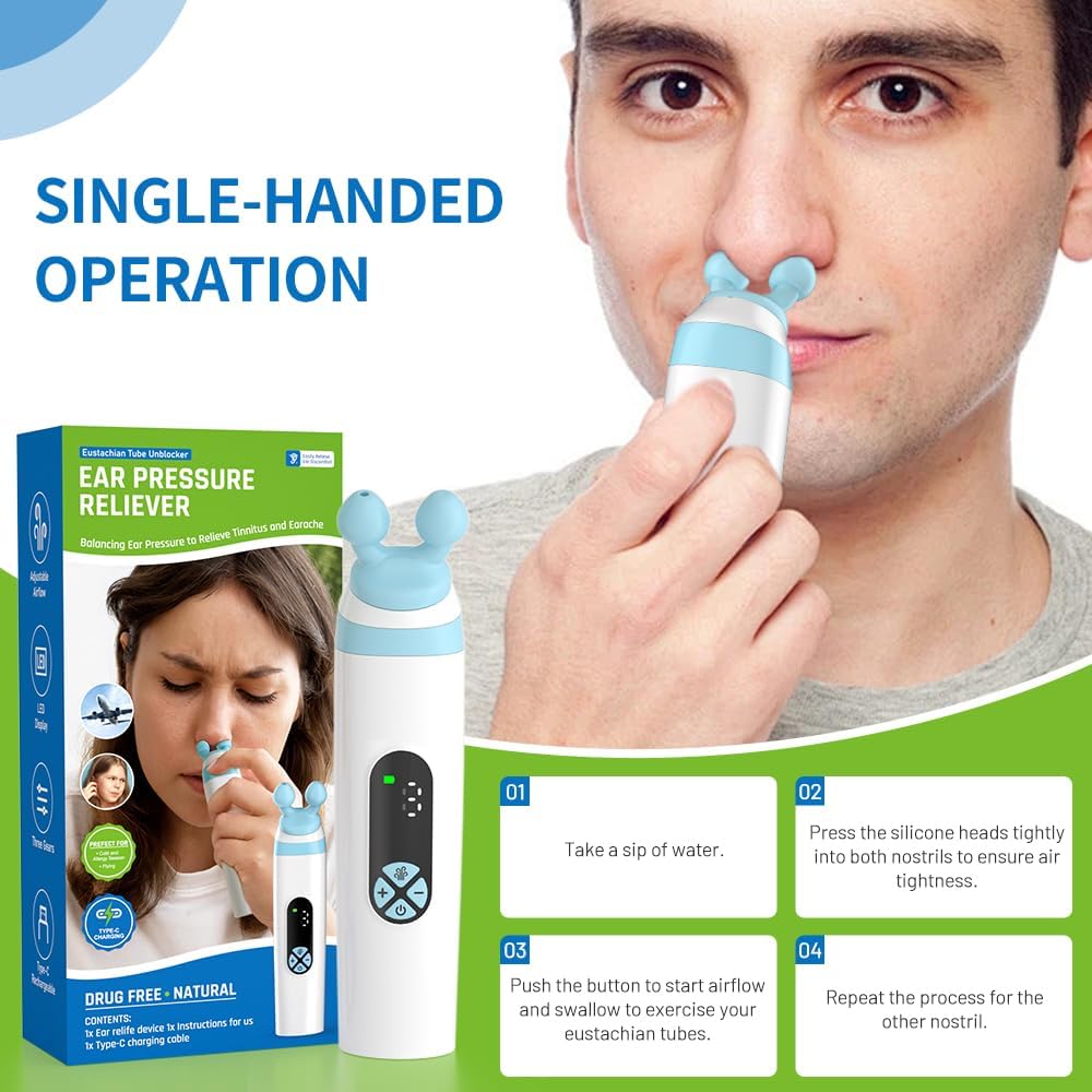 Ear Pressure Reliever – Natural Relief for Ear Fullness, Blockage & Ringing