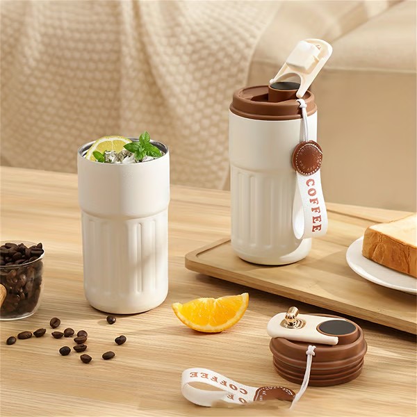 15 oz Led Temperature Display Coffee Mug Stainless Steel Thermos