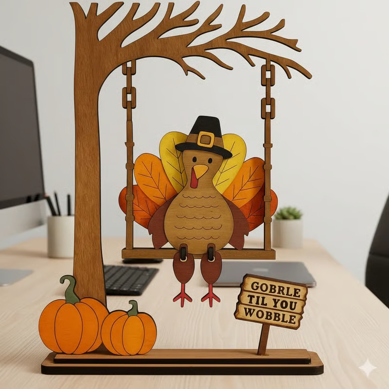 🦃 Swingin' Thanksgiving Turkey Decor 🍂