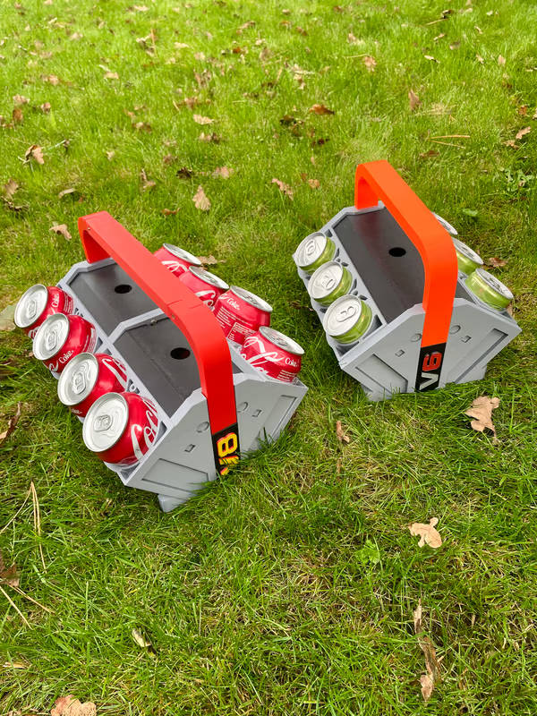 Car Engine Block cooler - Inspired Can Cooler Shaped Like Pistons