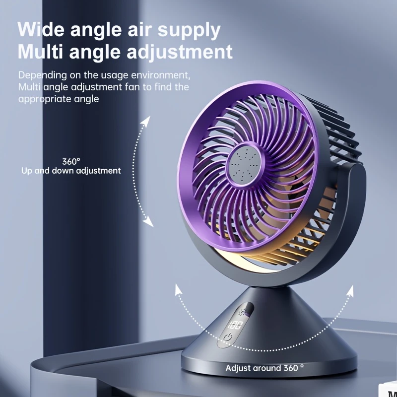 Ultimate 100-Speed Smart LED Circulation Fan for Multi-Scenario Mastery​​