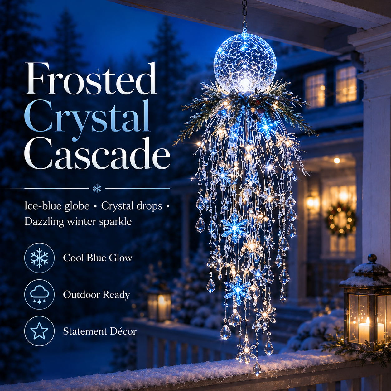 Snowflake Christmas hanging light style