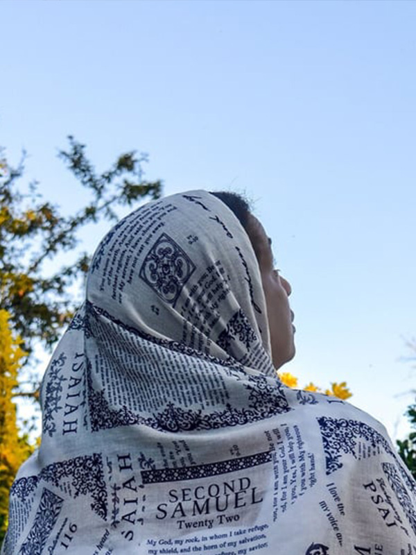 ✝️Handcrafted Christian Prayer Shawl: Protection Bible Verse Scarf, Yeshua Scripture Wrap🙏