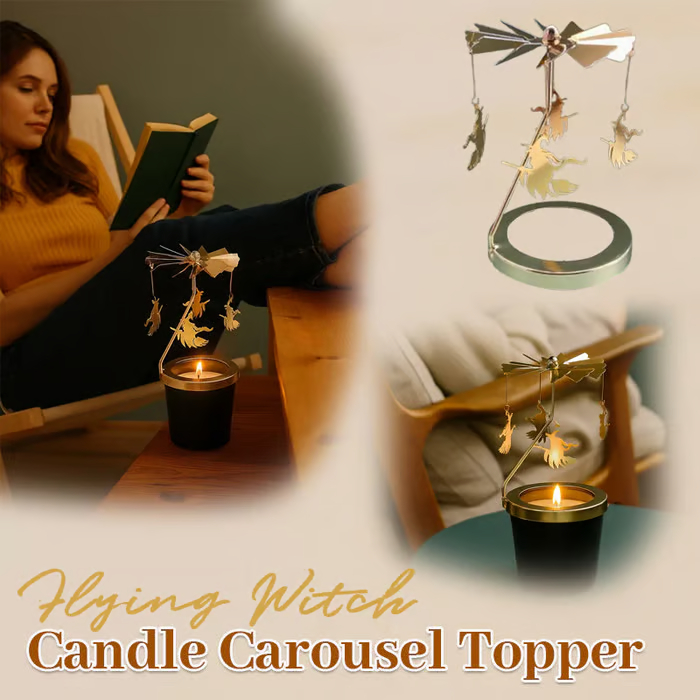 👻HALLOWEEN SALE – 49% OFF👻 Flying Rotating Witch Candle Holder