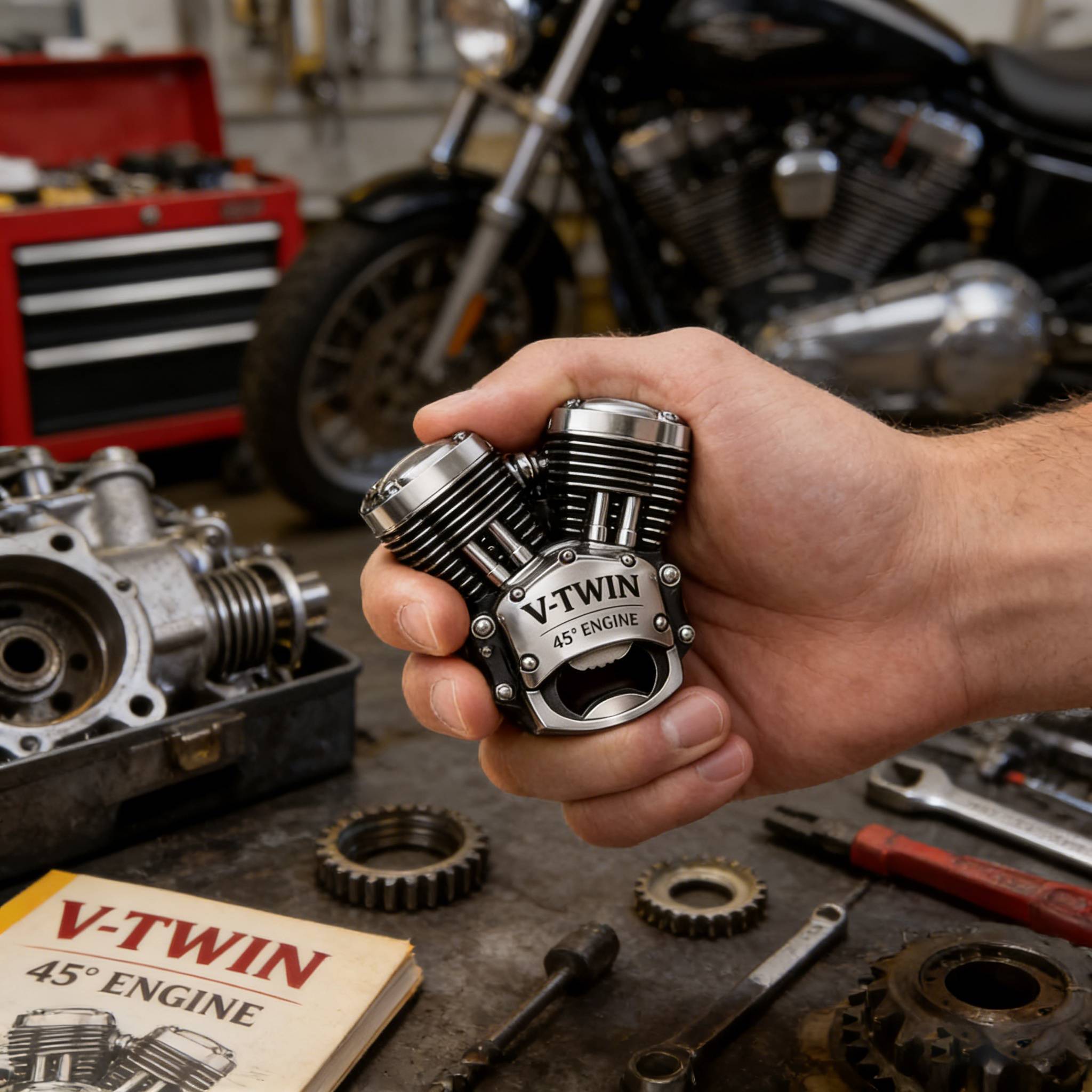🔥Hot Sale 49% OFF🏍️Harley V-Twin Engine Bottle Opener