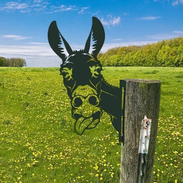 🔥Farm Peeping Animal Metal Art