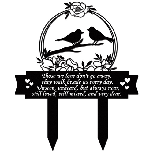 🐦Metal Cardinal Cemetery Memorial Stake