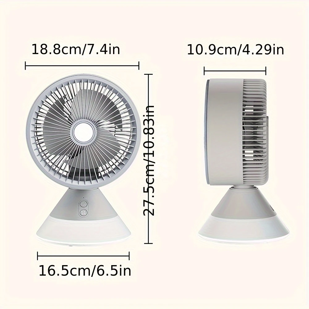 Ultimate 100-Speed Smart LED Circulation Fan for Multi-Scenario Mastery​​