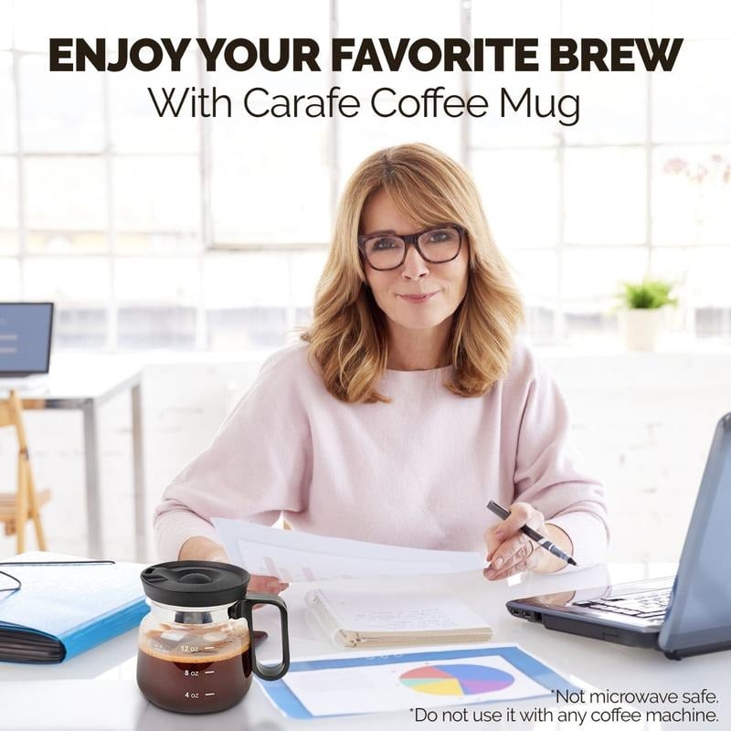 💕49% OFF💖☕16 Oz Glass Coffee Mug – Coffee Pot Style