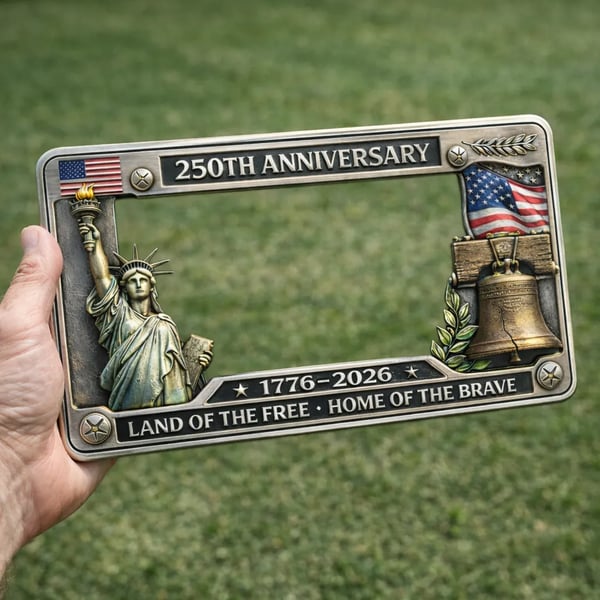 🦅250th Anniversary Commemorative License Plate Frame