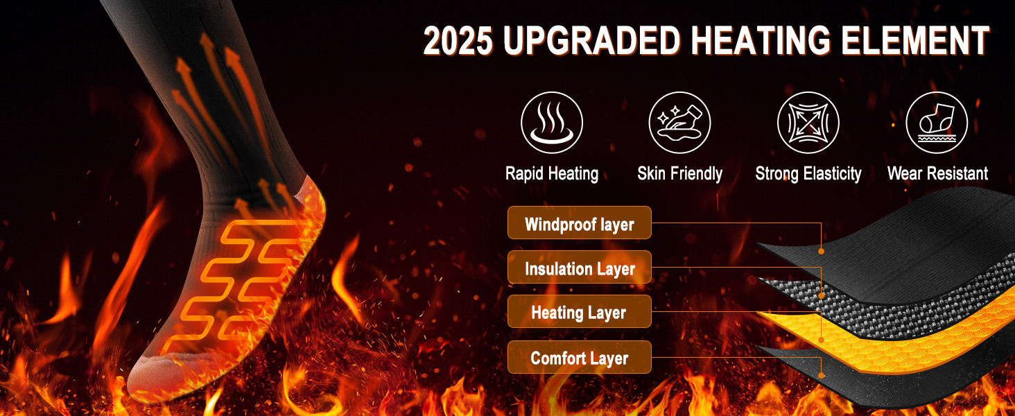 heated socks women rechargeable heated socks electric socks for women heated socks for hunting ski