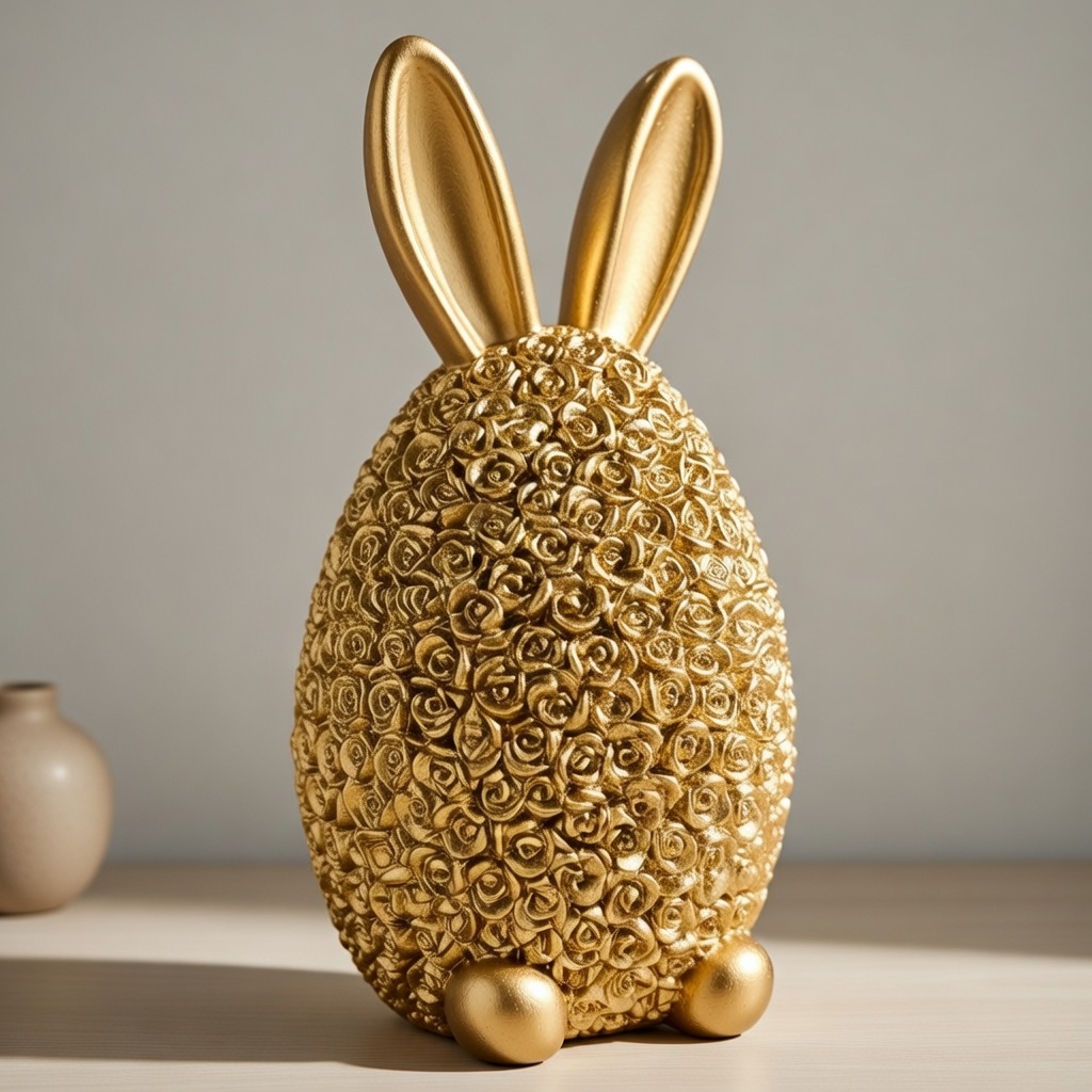 Rose Rabbit Easter Decoration