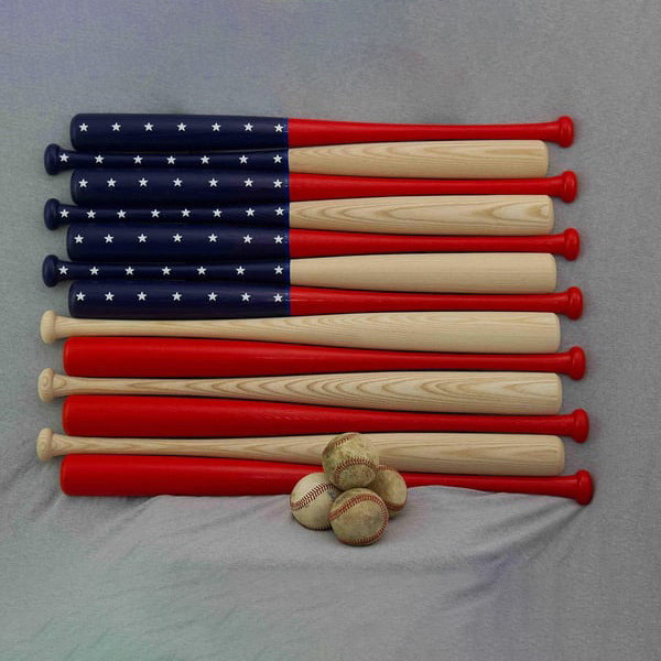 ❤️Handmade Baseball Bats American Flag