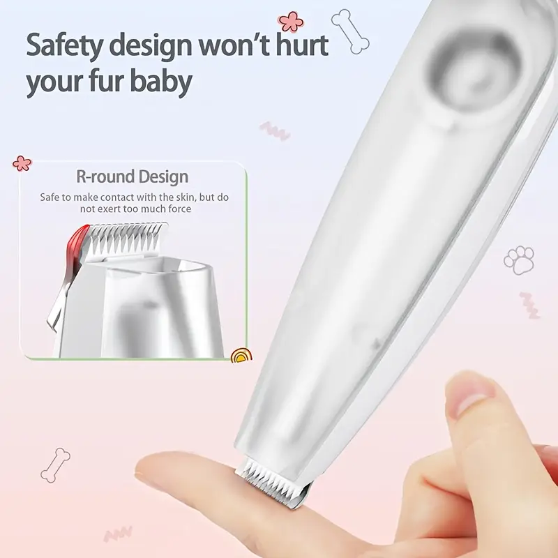 Dog Paw Trimmer with Vacuum Suction