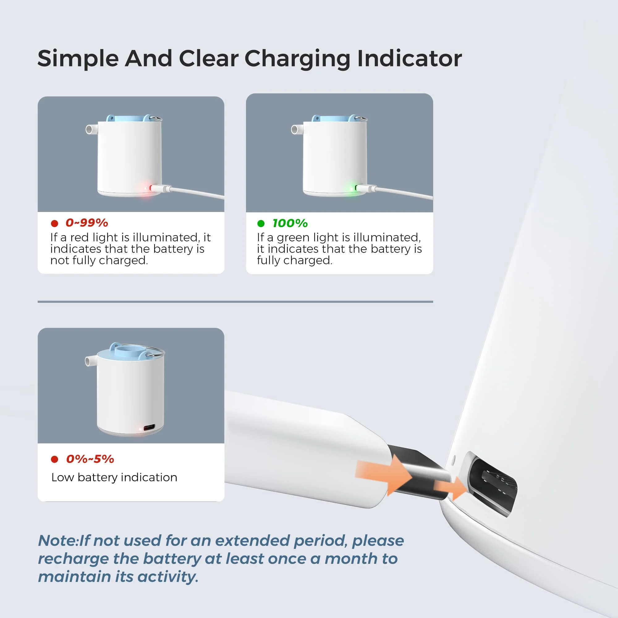 🔥Portable Air Pump+Camping Light