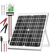 SOLPERK Solar Panel Kit 20W 12V, Solar Battery Trickle Charger Maintainer + Upgrade Controller + ...