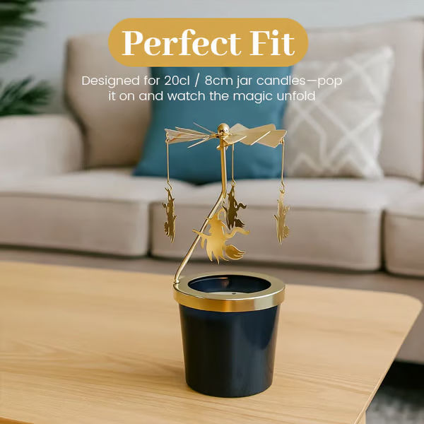 👻HALLOWEEN SALE – 49% OFF👻 Flying Rotating Witch Candle Holder