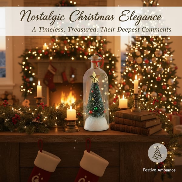 🔥Mr. Christmas Christmas Tree Message In A Bottle