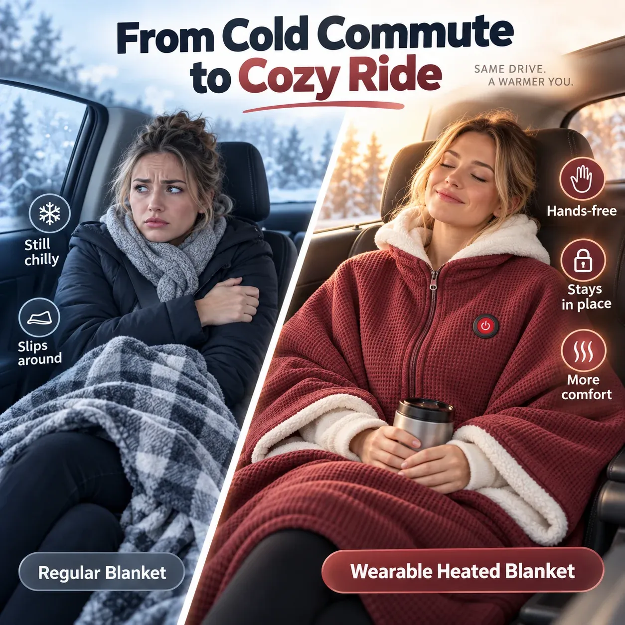 How to use wearable heated blanket