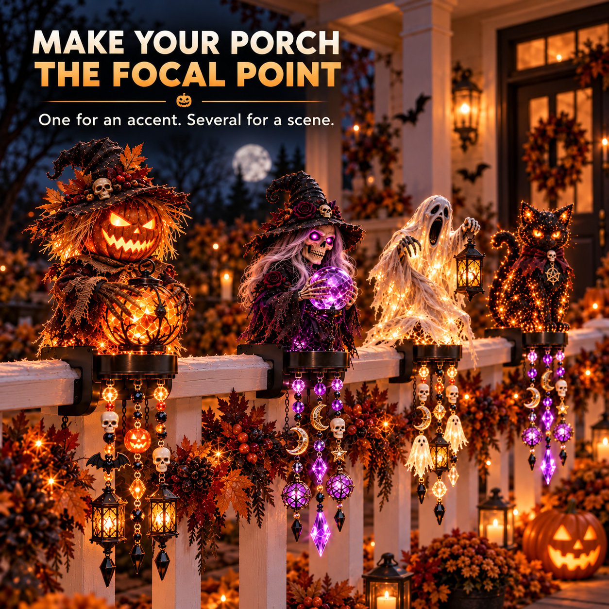 Halloween Railing Porch Display Halloween Railing Porch Display