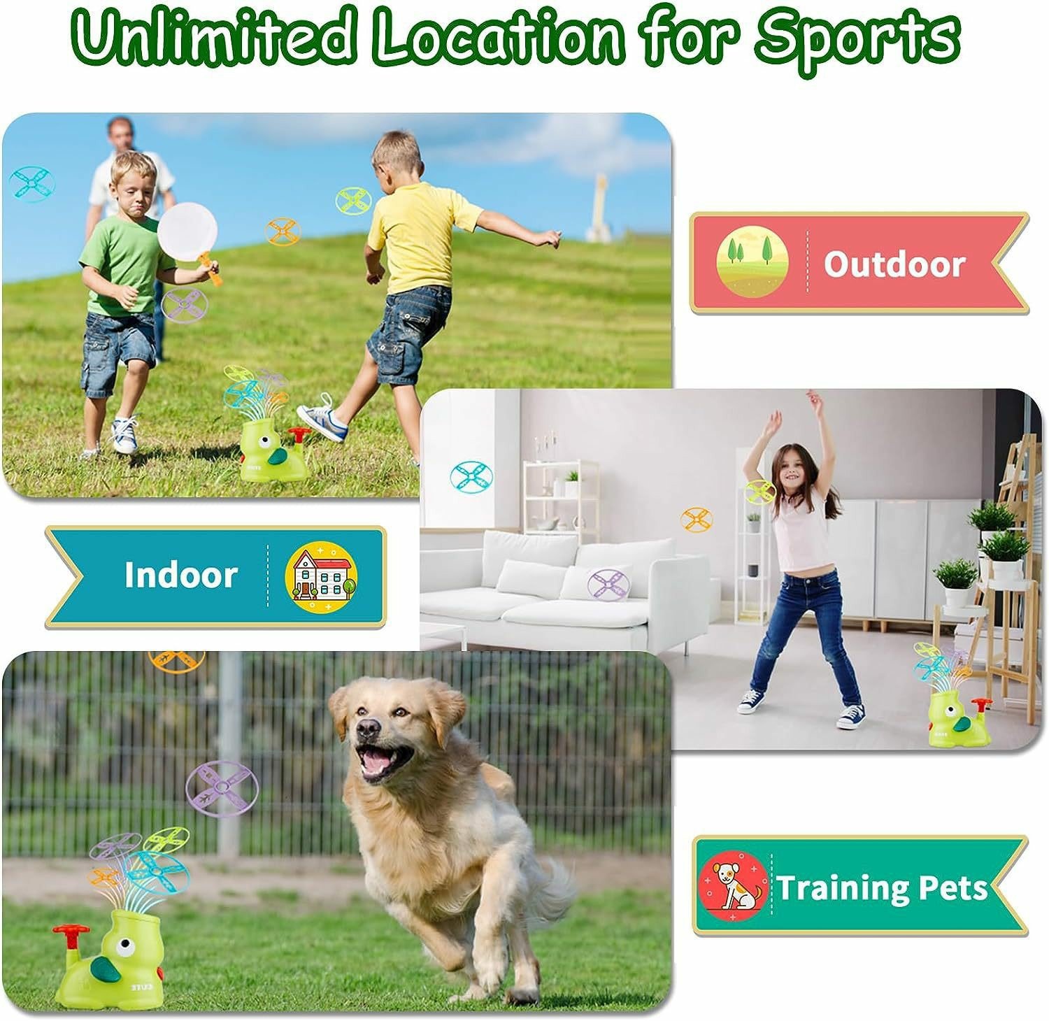 🥏Kid's Flying Discs Launcher Toys