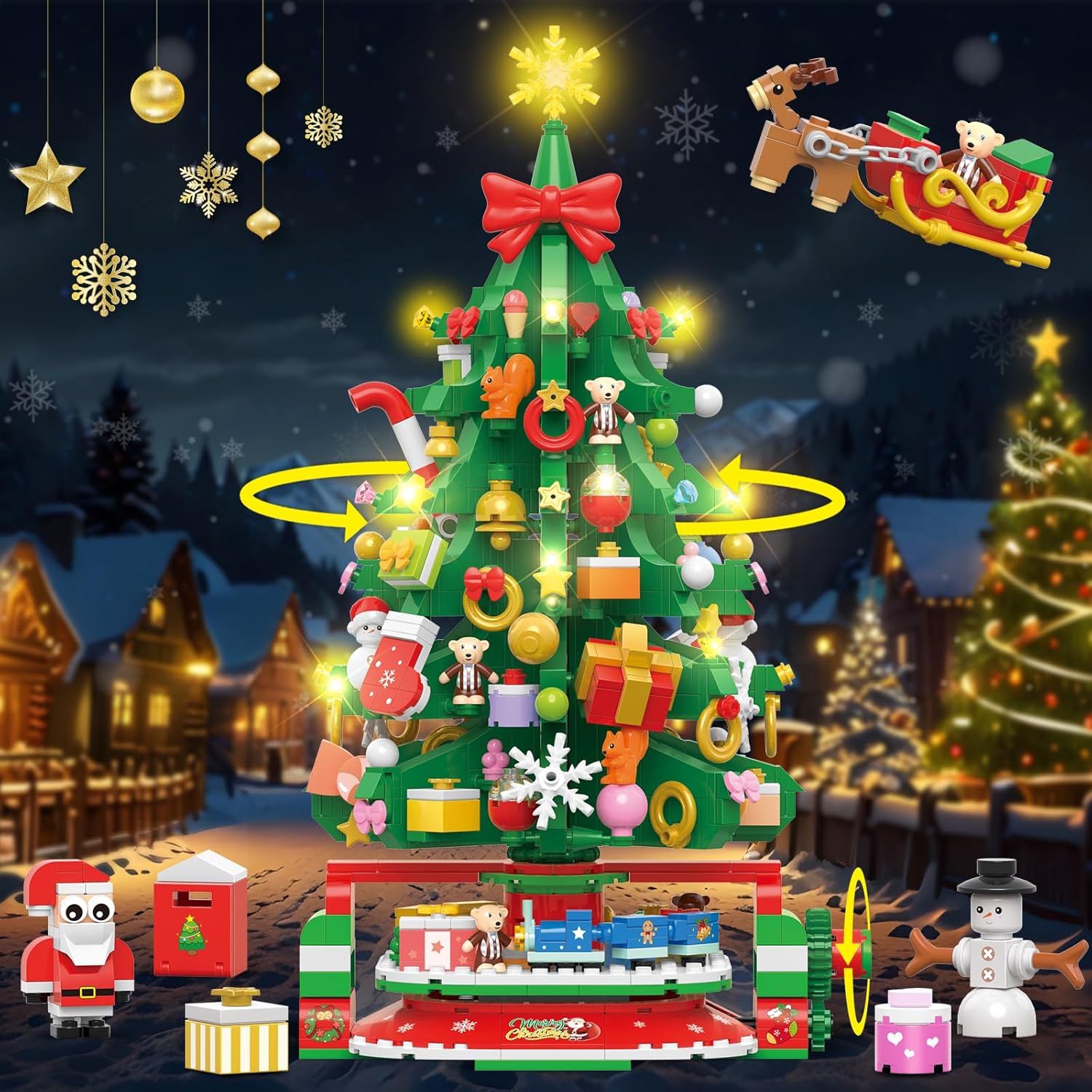 ✨Last Day 49% OFF 🎁Countdown Calendar 2024 Christmas Theme Building Set