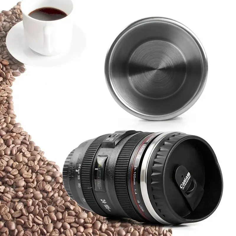 13.5oz Stainless steel Camera Lens Coffee Mug