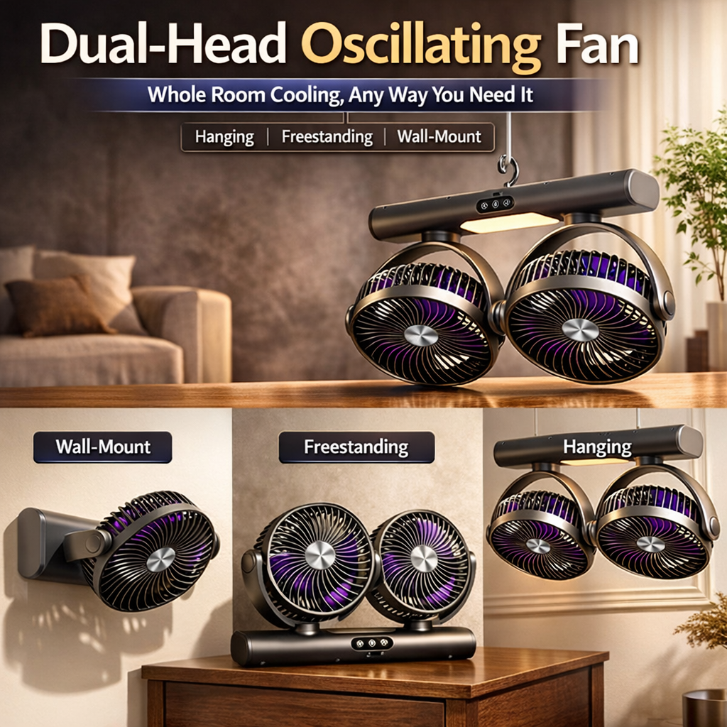 Comfortable All Night Multifunctional USB Cooling Fan
