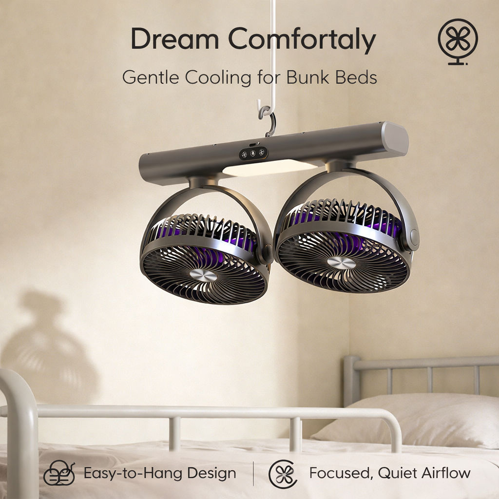 Comfortable All Night Multifunctional USB Cooling Fan