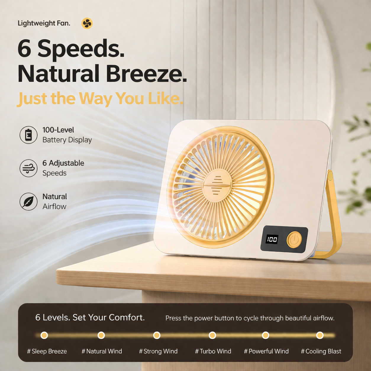 Comfortable All Night Multifunctional USB Cooling Fan