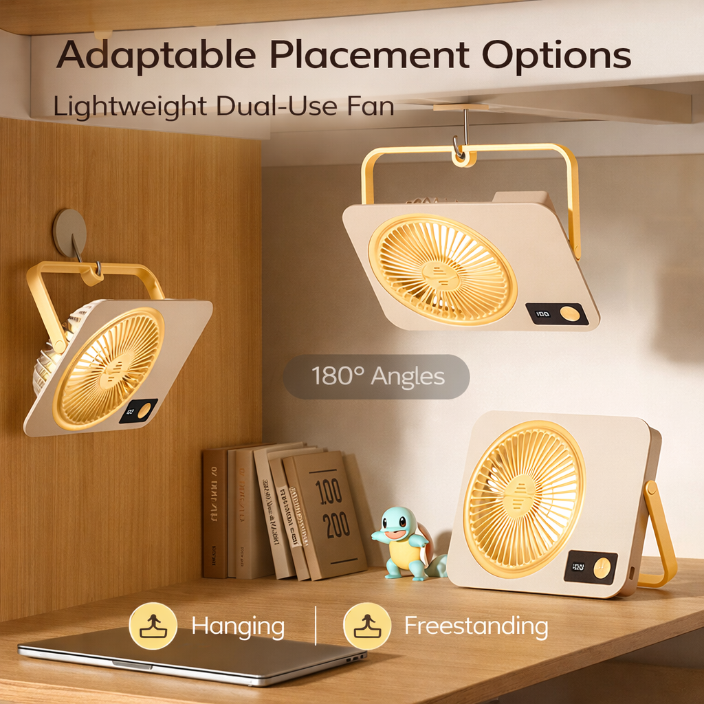 Comfortable All Night Multifunctional USB Cooling Fan