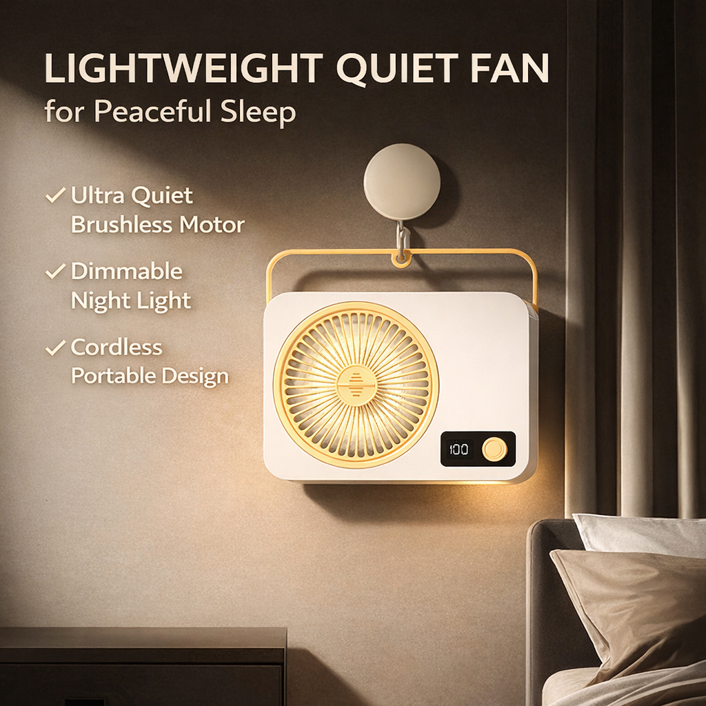Comfortable All Night Multifunctional USB Cooling Fan