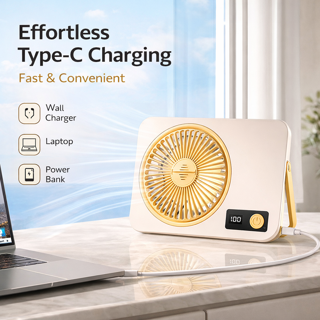 Comfortable All Night Multifunctional USB Cooling Fan