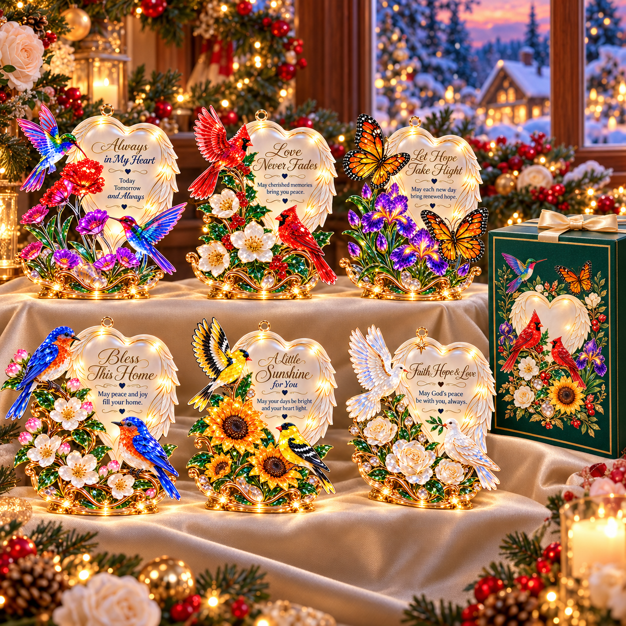 Complete six-piece collection and gift box