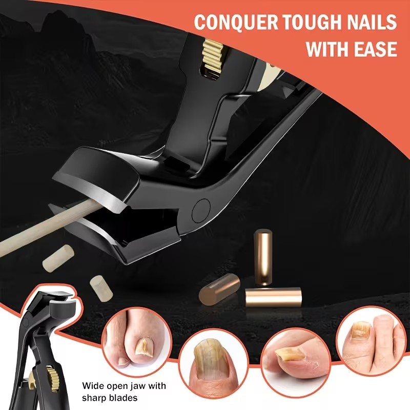 Heavy-Duty Safety Nail Clipper – Easy Trimming for Seniors