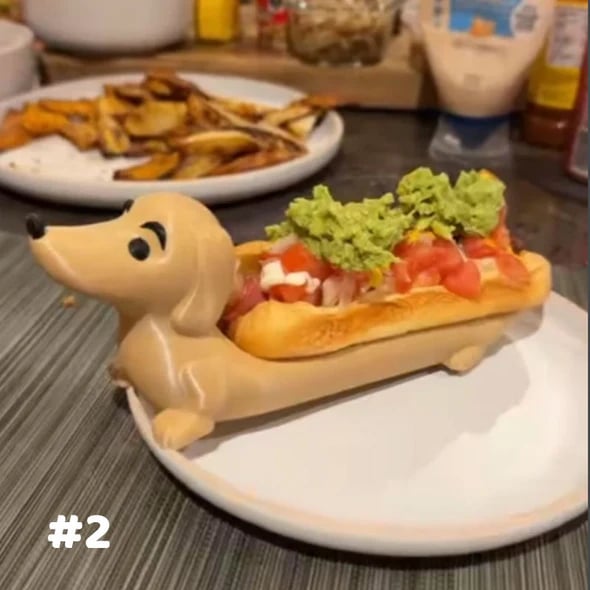 🐕🌭Unleash the Fun: Dog - Shaped Hot Dog Plates Are Here!