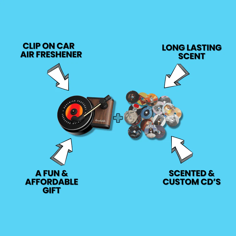 21-Pack Air Freshener Scented CD‘s Record Player