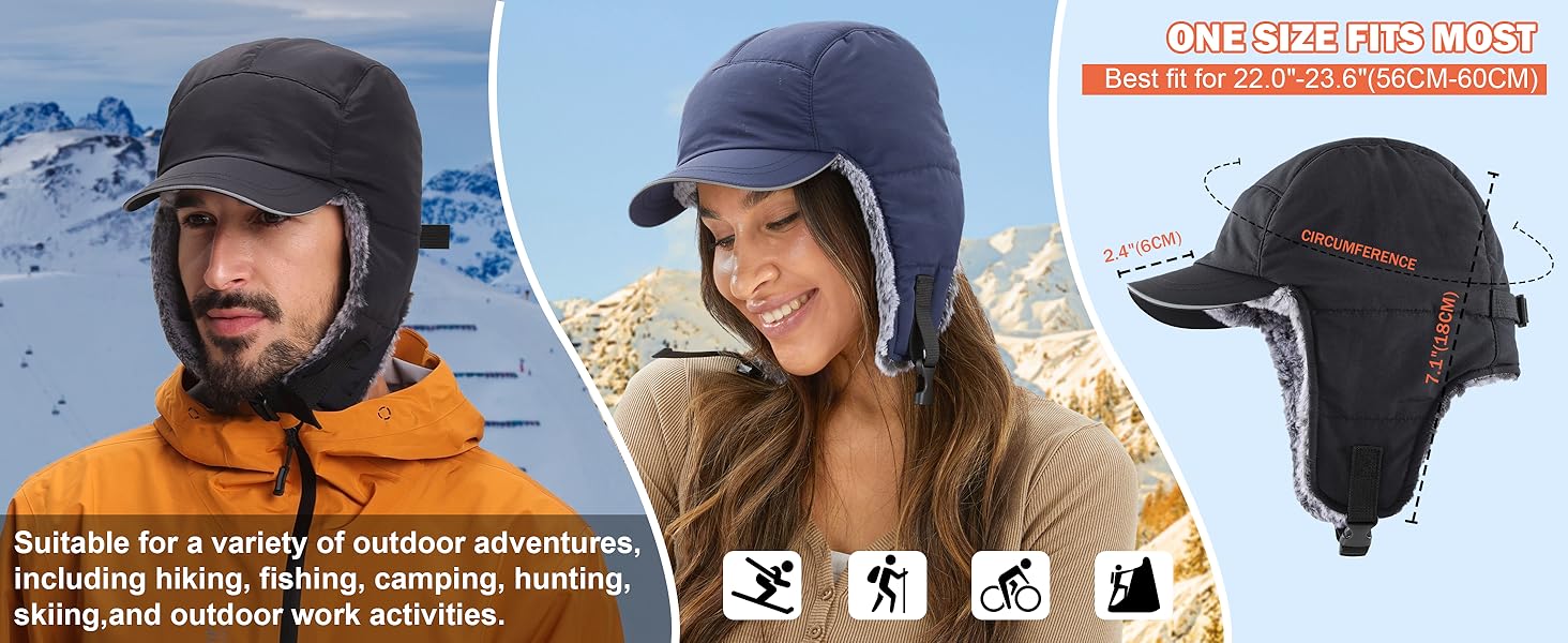 Connectyle 男女款飞行员帽