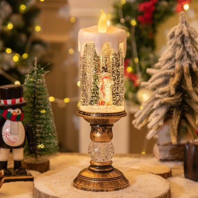 🎅🕯Christmas Flameless Globe Candle Light