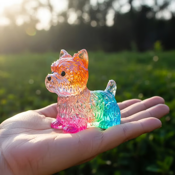 Cute Bubble Dogs Figurines