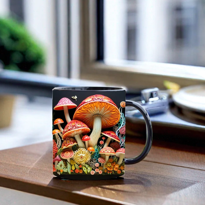 (🔥HOT SALE NOW 49% OFF) -3D Magic Mushrooms Mug