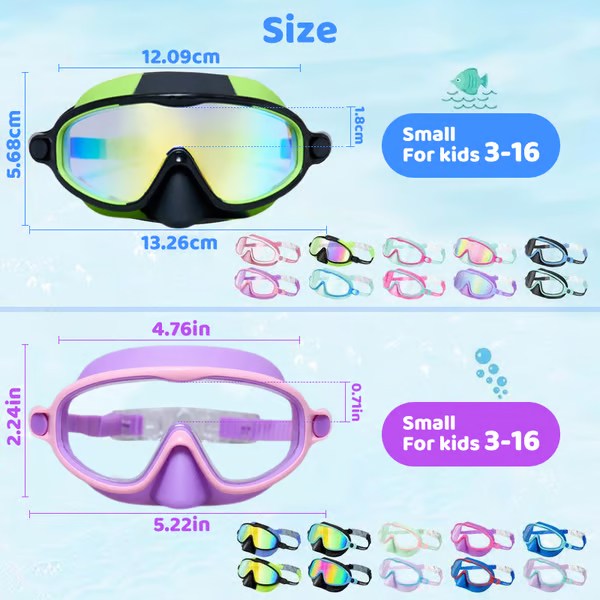 🏊‍♀️HD large frame waterproof and anti-fog swimming goggles🥽