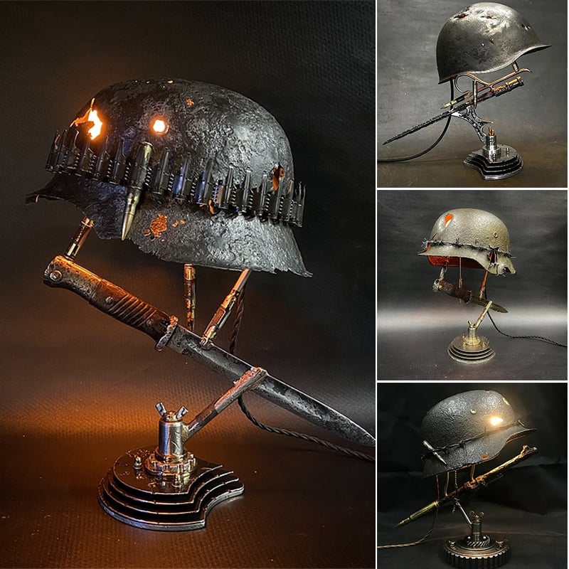 Stahlhelm Helmet Table Lamp